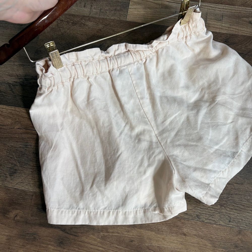 HATCH Maternity Cream Classy Casual Shorts Tencel Linen Women's 2 great preworn - Picture 3 of 11